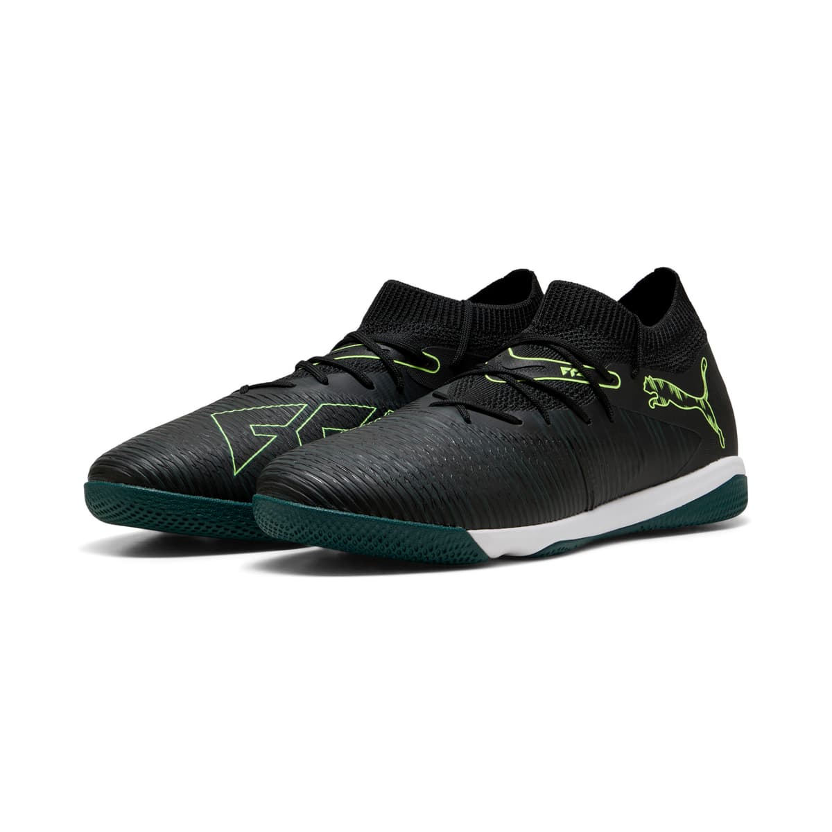 PUMA FUTURE 8 MATCH uniseks futsalschoenen, Groen/Zwart, Maat 40,5 thumbnail 6