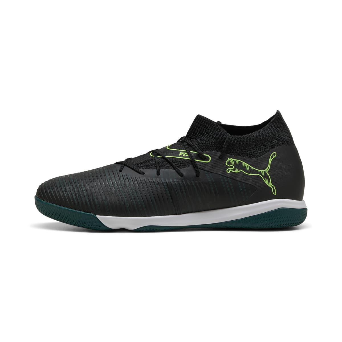 PUMA FUTURE 8 MATCH uniseks futsalschoenen, Groen/Zwart, Maat 40,5