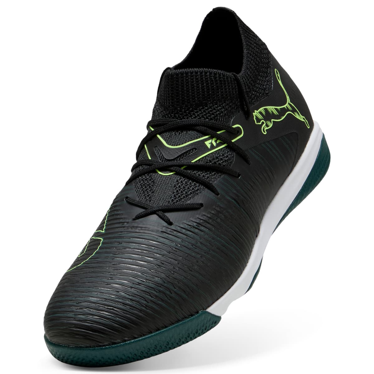 PUMA FUTURE 8 MATCH uniseks futsalschoenen, Groen/Zwart, Maat 40,5 thumbnail 2