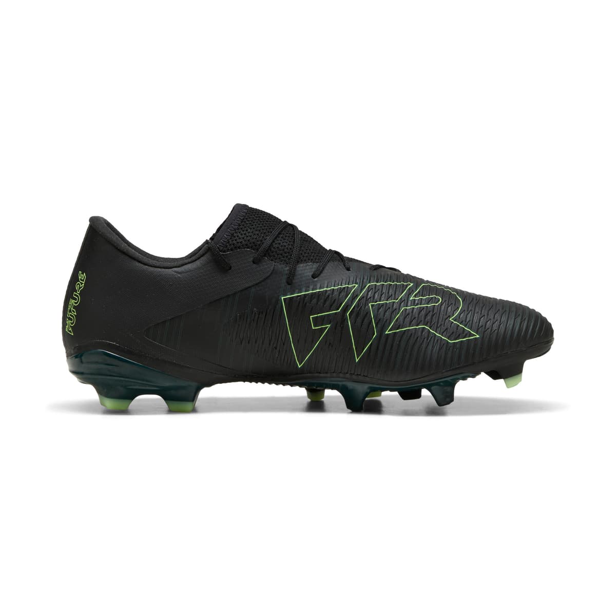PUMA FUTURE 8 MATCH FG/AG lage uniseks voetbalschoenen, Groen/Zwart, Maat 44,5 thumbnail 3