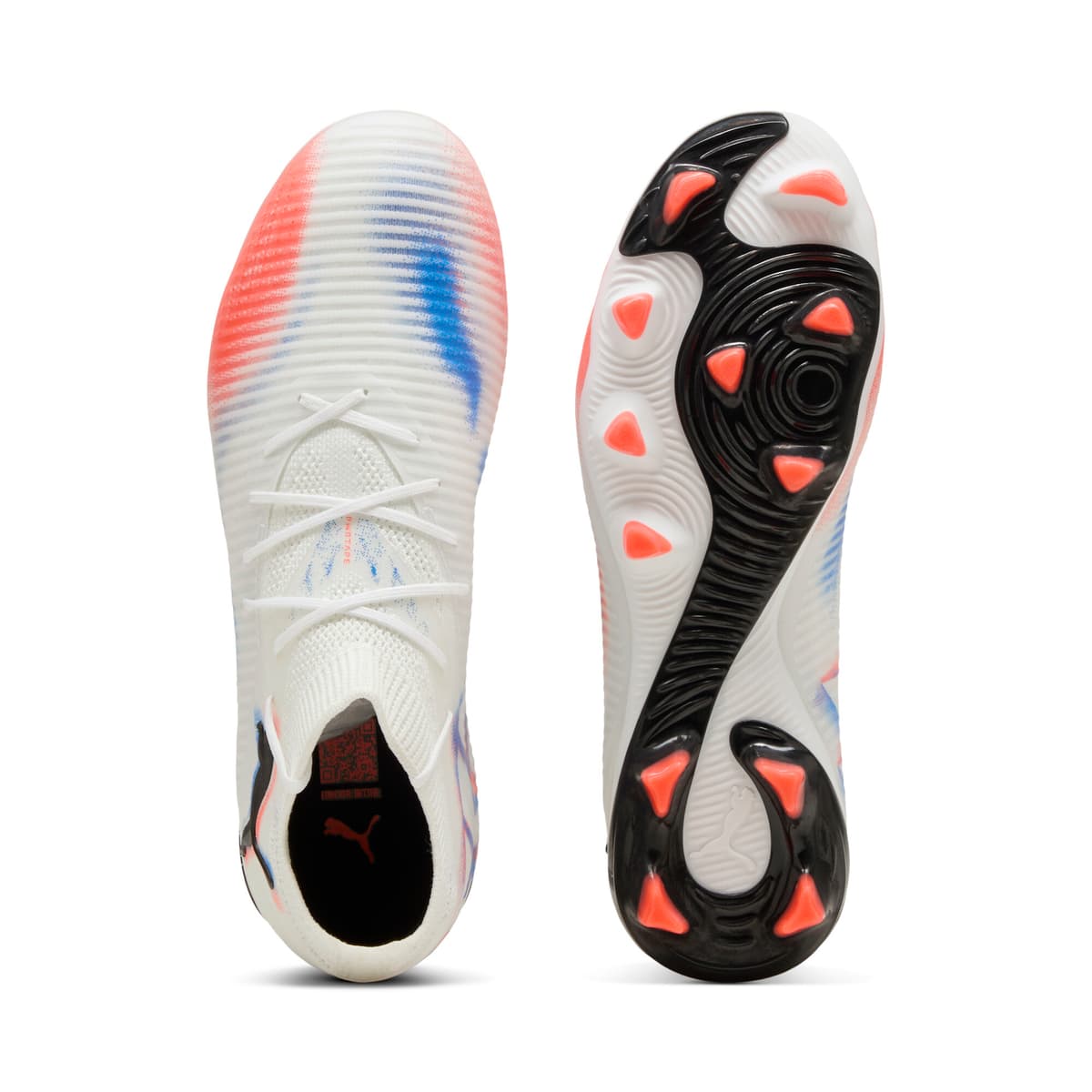 PUMA FUTURE 8 PRO FG/AG voetbalschoenen voor Dames, Zwart/Rood/Wit, Maat 35,5 thumbnail 4