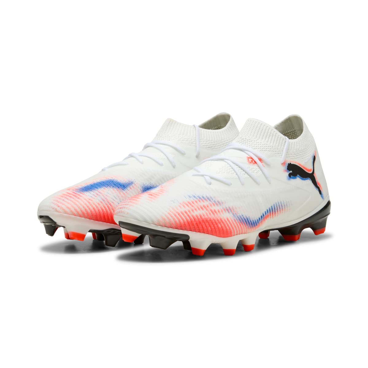 PUMA FUTURE 8 MATCH FG/AG voetbalschoenen voor Dames, Zwart/Rood/Wit, Maat 38,5 thumbnail 6