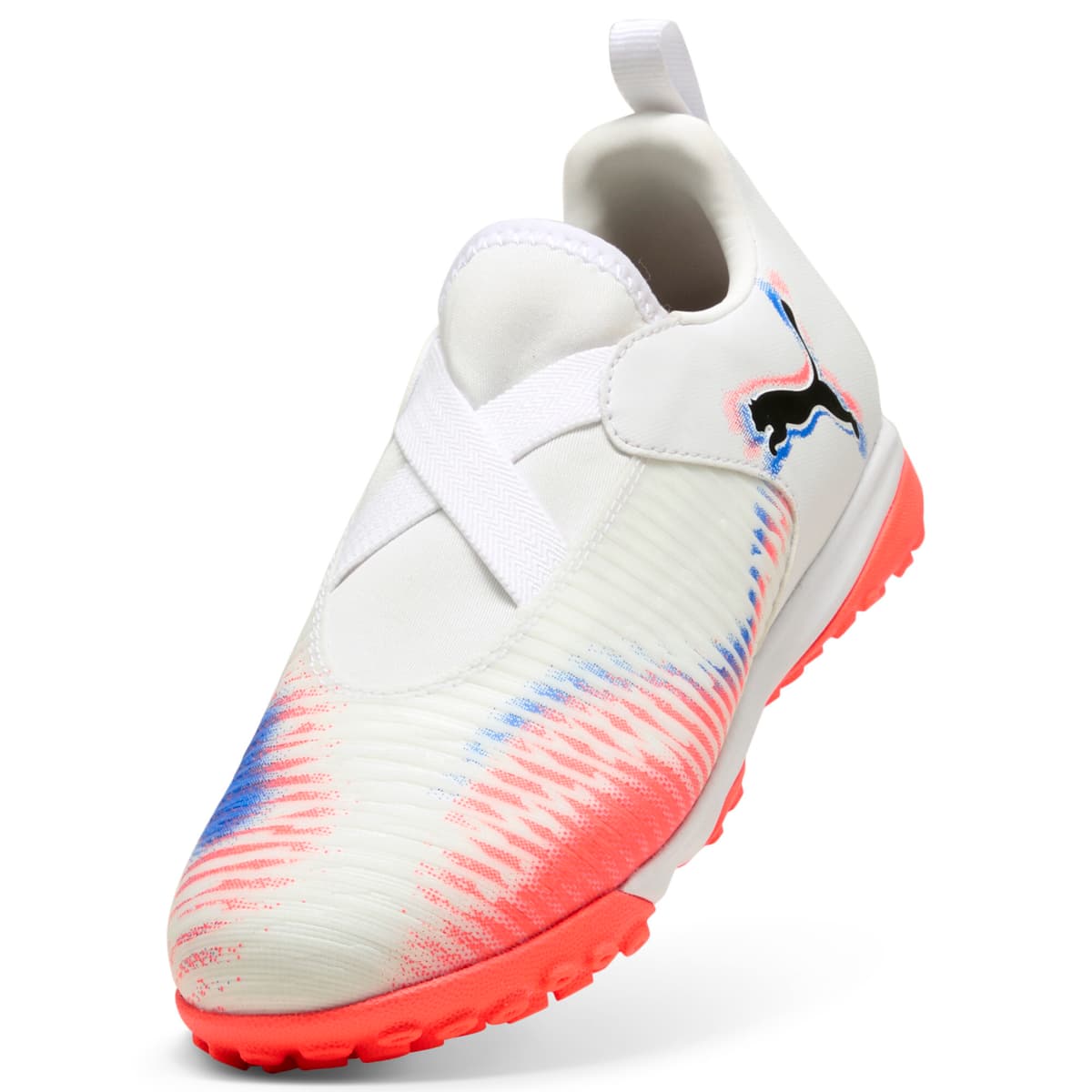 PUMA FUTURE 8 MATCH TT halfhoge voetbalschoenen zonder veters, Zwart/Rood/Wit, Maat 36 thumbnail 2