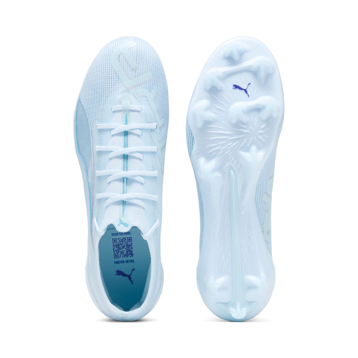 PUMA ULTRA 5 ULTIMATE LIGHT UP FG voetbalschoenen voor Dames, Blauw/Wit, Maat 37,5 thumbnail 4