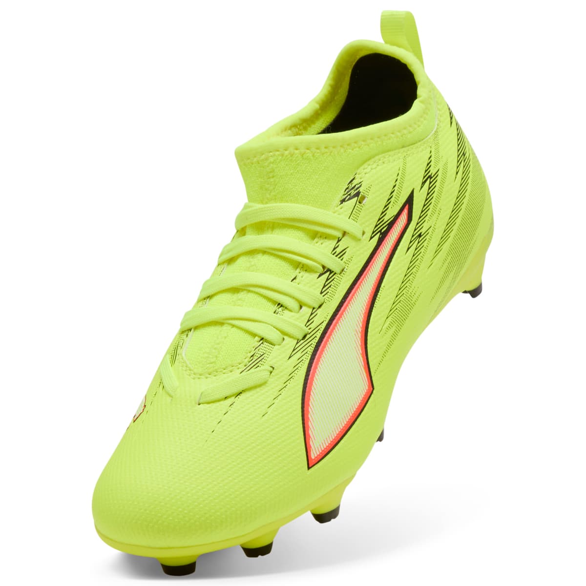 PUMA ULTRA 6 MATCH FG/AG voetbalschoenen, Zwart/Rood/Geel, Maat 38 thumbnail 2