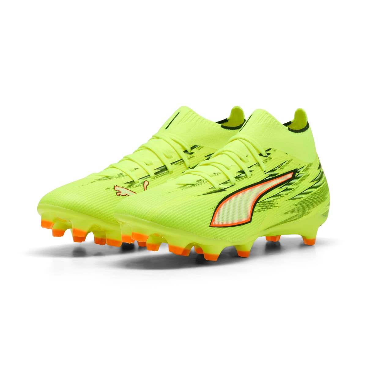 PUMA ULTRA 6 MATCH+ FG voetbalschoenen voor Dames, Zwart/Rood/Geel, Maat 40,5 thumbnail 6
