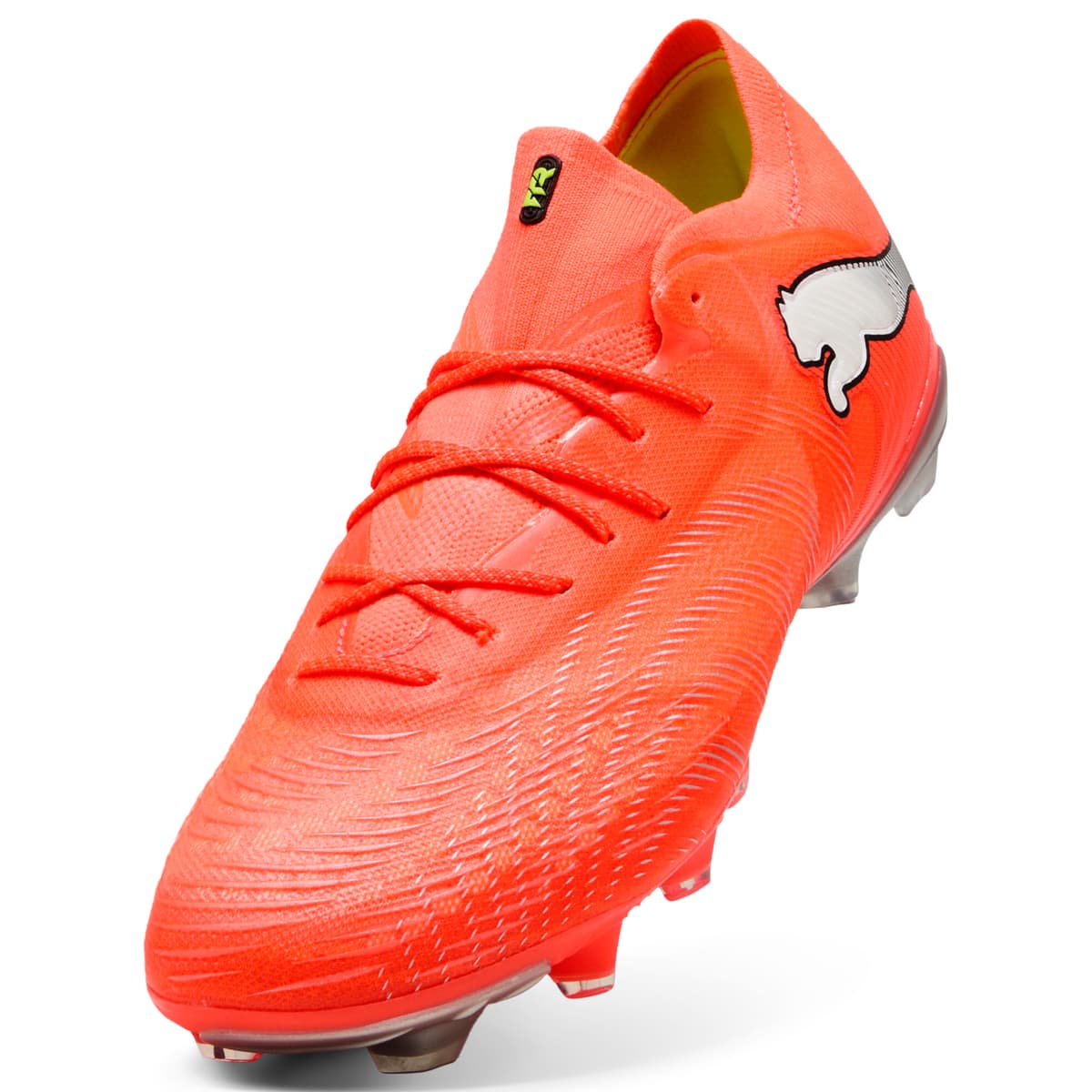 PUMA FUTURE 9 FUSION FG/AG uniseks voetbalschoenen, Zwart/Rood/Wit, Maat 47 thumbnail 2