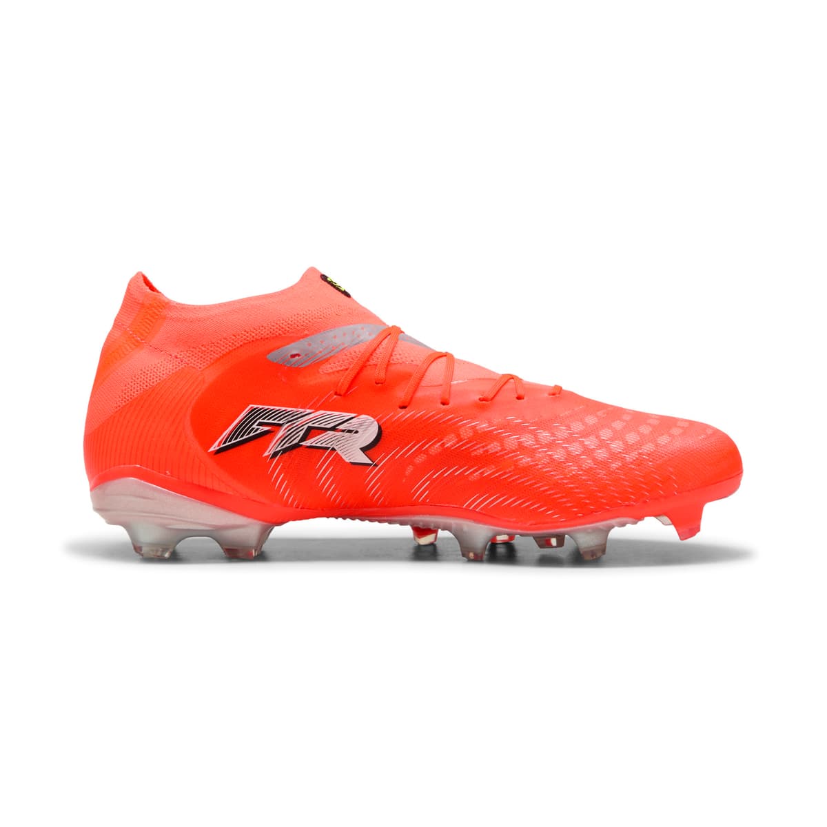 PUMA FUTURE 9 PRO FG/AG uniseks voetbalschoenen, Zwart/Rood/Wit, Maat 40,5 thumbnail 3