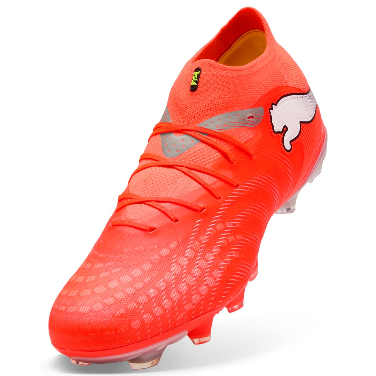 PUMA FUTURE 9 PRO FG/AG uniseks voetbalschoenen, Zwart/Rood/Wit, Maat 40,5 thumbnail 2