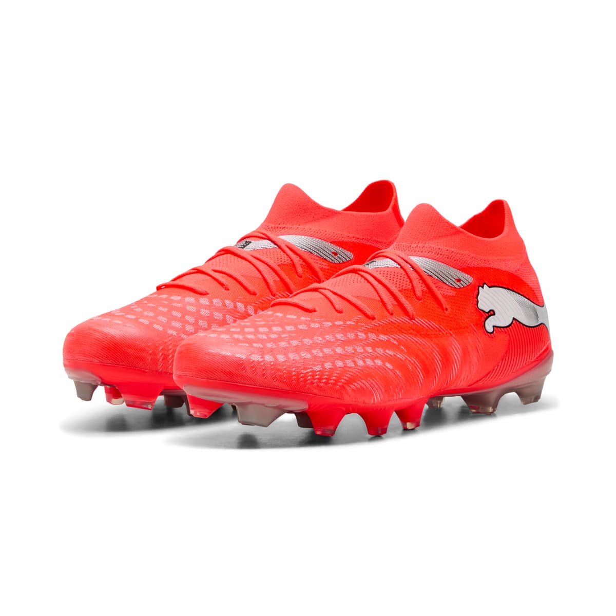 PUMA FUTURE 9 MATCH FG/AG uniseks voetbalschoenen, Zwart/Rood/Wit, Maat 44,5 thumbnail 6
