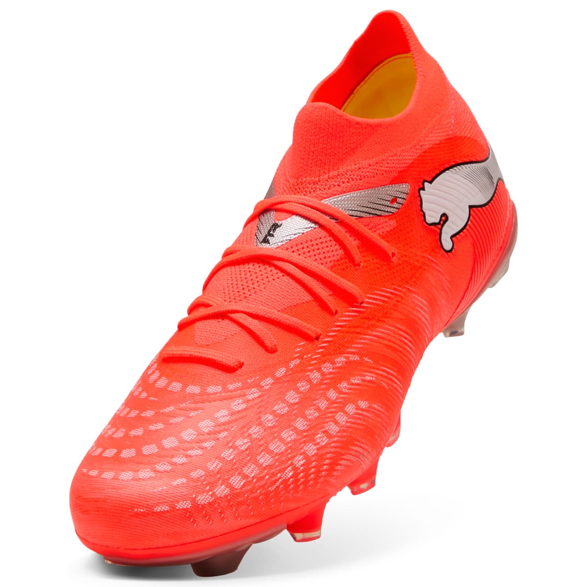 PUMA FUTURE 9 MATCH FG/AG uniseks voetbalschoenen, Zwart/Rood/Wit, Maat 44,5 thumbnail 2