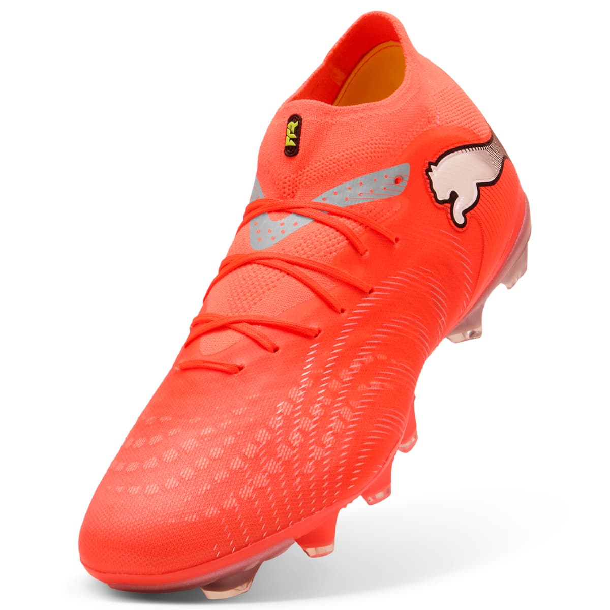 PUMA FUTURE 9 PRO FG/AG voetbalschoenen voor Dames, Zwart/Rood/Wit, Maat 40,5 thumbnail 2