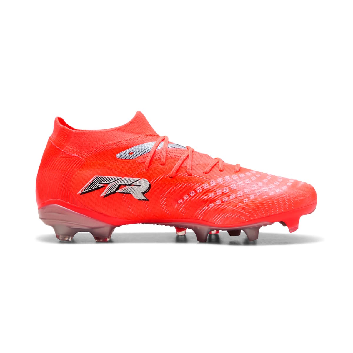 PUMA FUTURE 9 MATCH FUSION FG/AG voetbalschoenen voor Dames, Zwart/Rood/Wit, Maat 41 thumbnail 3