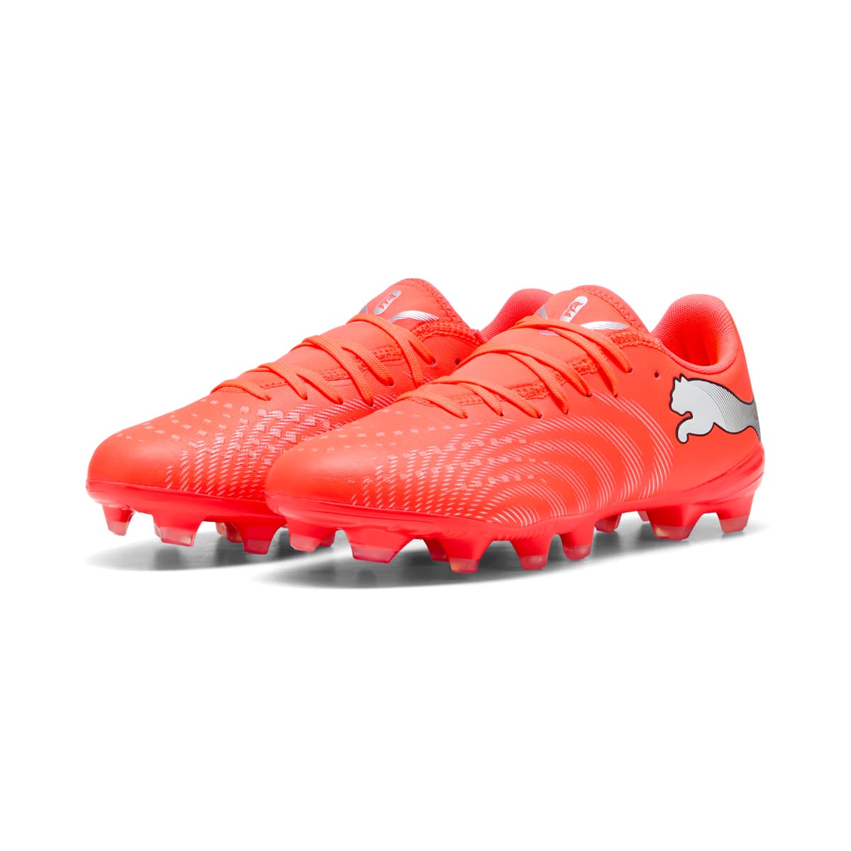 PUMA FUTURE 9 PLAY FG/AG voetbalschoenen voor Dames, Zwart/Rood/Wit, Maat 41 thumbnail 6