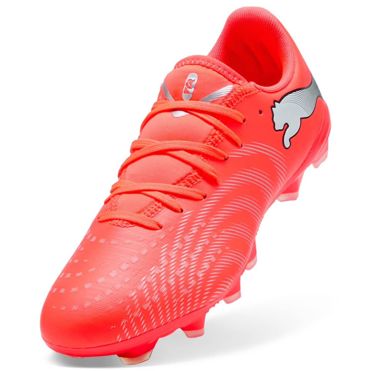 PUMA FUTURE 9 PLAY FG/AG voetbalschoenen voor Dames, Zwart/Rood/Wit, Maat 41 thumbnail 2
