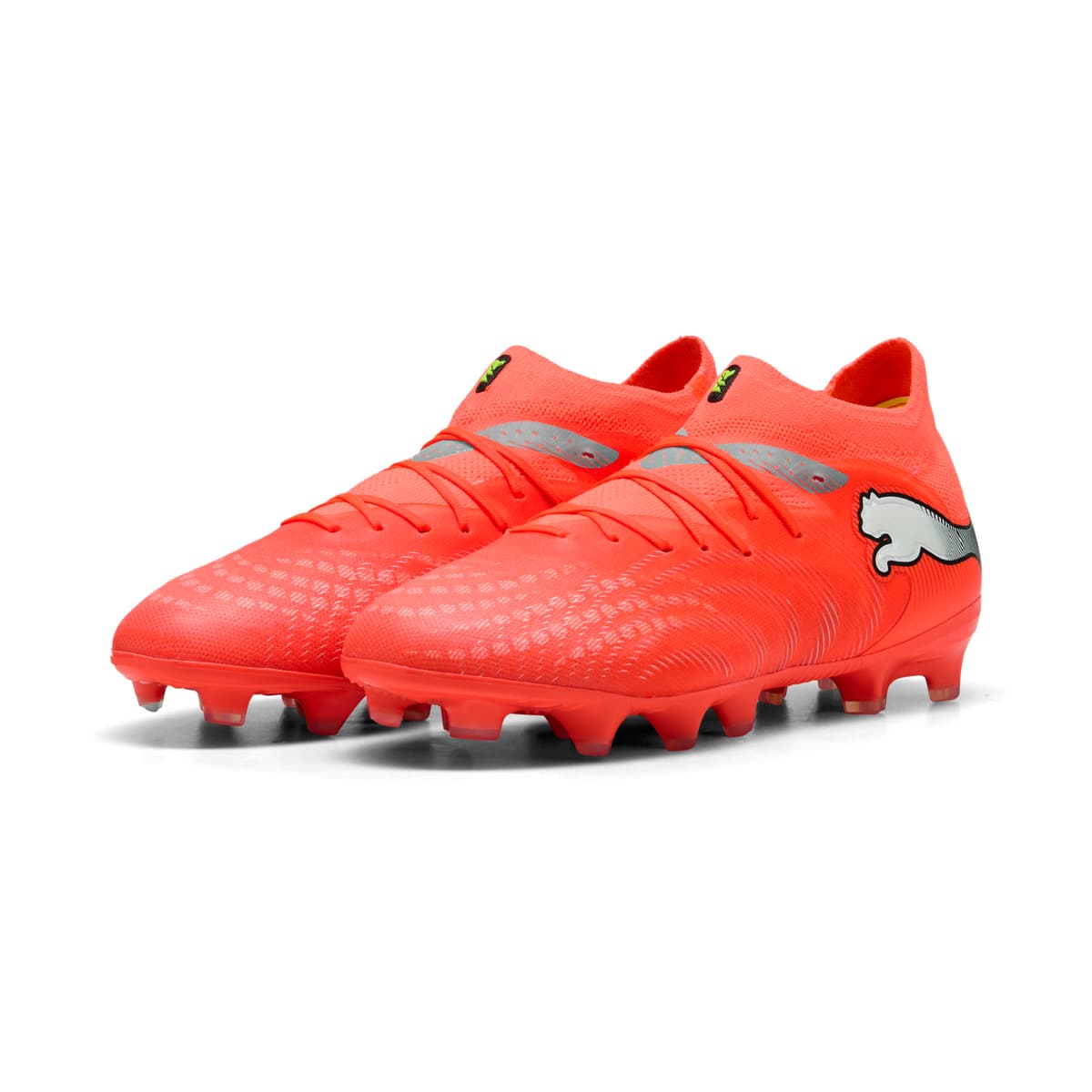 PUMA FUTURE 9 PRO FG/AG voetbalschoenen, Zwart/Rood/Wit, Maat 35 thumbnail 6