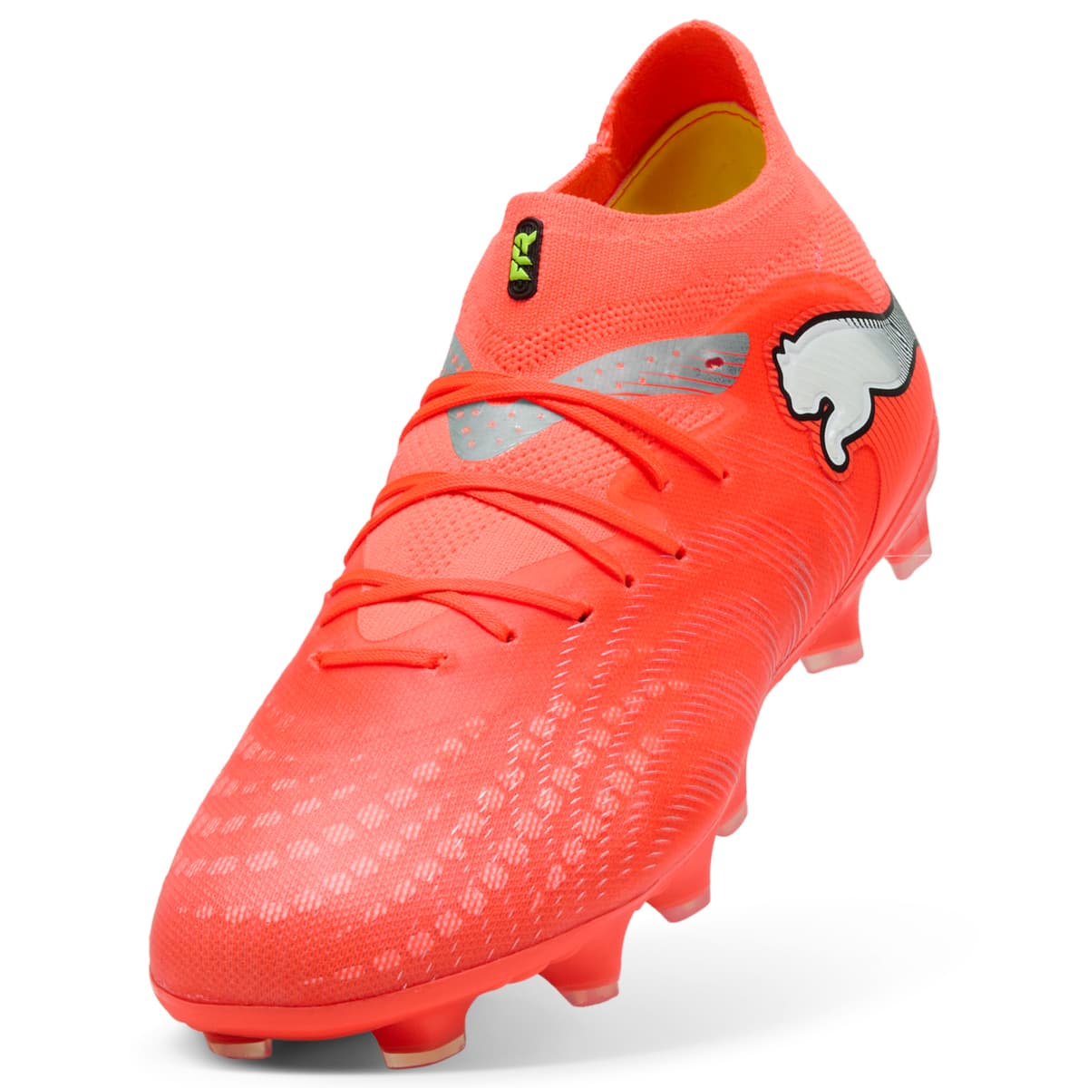PUMA FUTURE 9 PRO FG/AG voetbalschoenen, Zwart/Rood/Wit, Maat 35 thumbnail 2