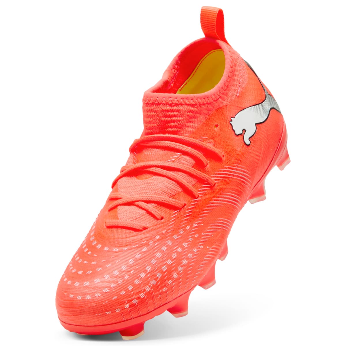 PUMA FUTURE 9 MATCH FG/AG voetbalschoenen, Zwart/Rood/Wit, Maat 35,5 thumbnail 2
