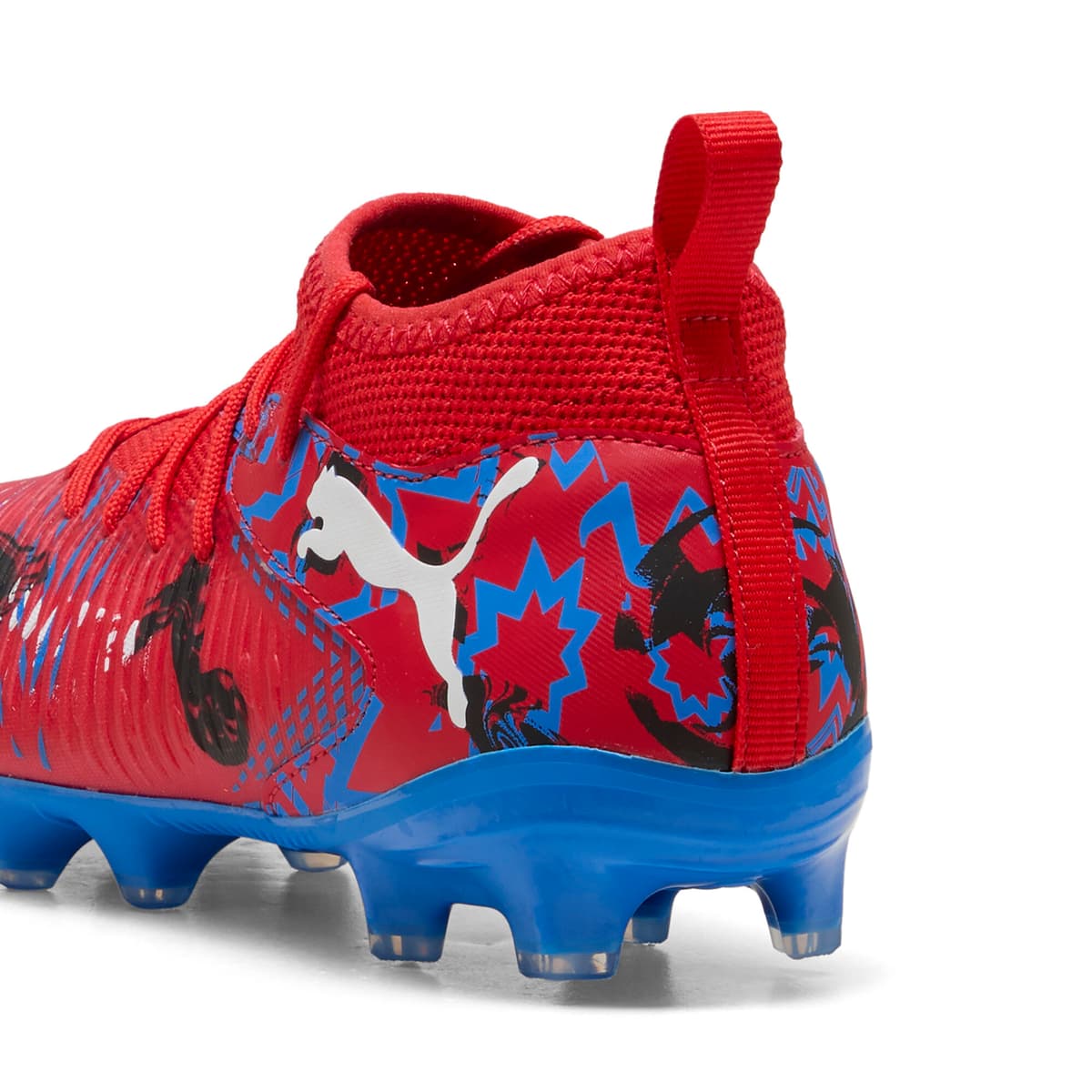 PUMA FUTURE 8 MATCH PLAYMAKERS FG/AG voetbalschoenen, Blauw/Zwart/Rood, Maat 37,5 thumbnail 5