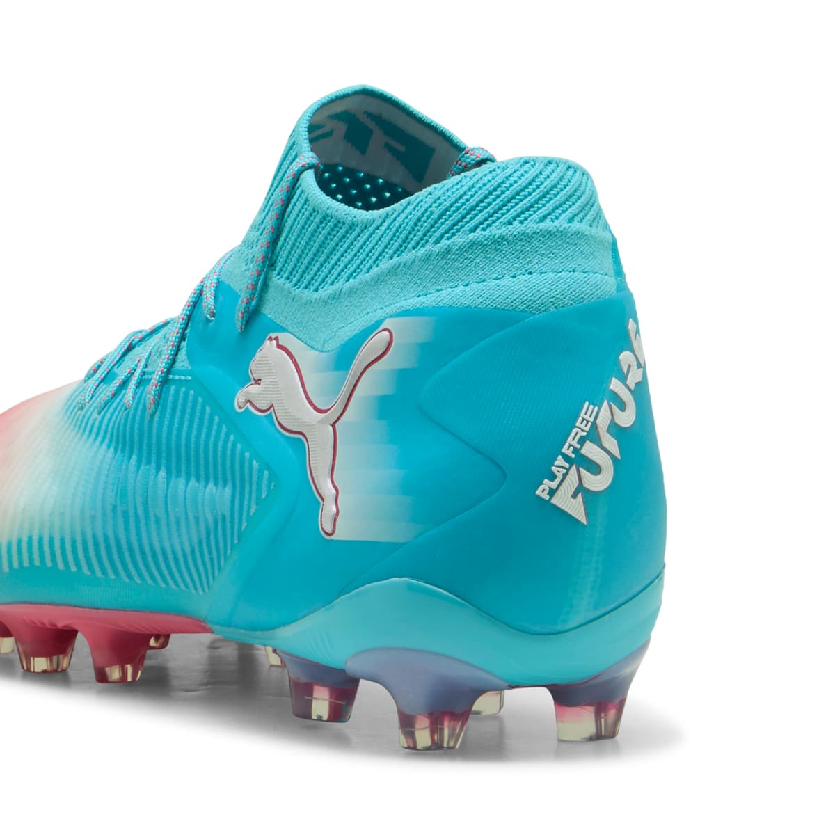 PUMA FUTURE 8 ULTIMATE RE-CHARGE AG uniseks voetbalschoenen, Blauw/Roze/Wit, Maat 42 thumbnail 6