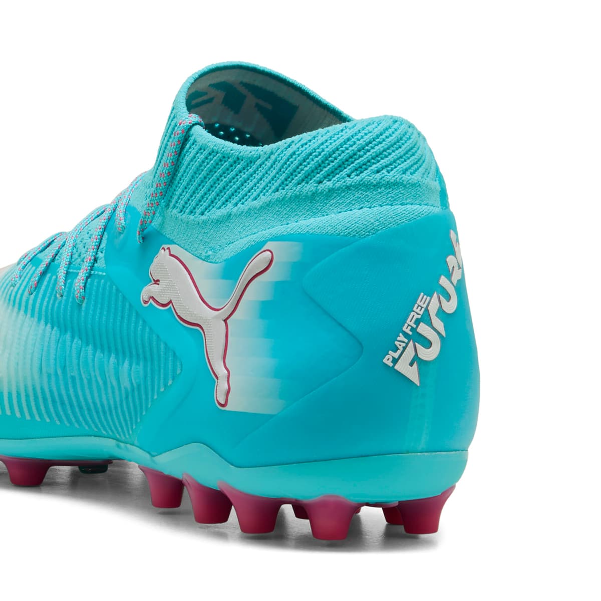 PUMA FUTURE 8 ULTIMATE RE-CHARGE MG voetbalschoenen uniseks, Blauw/Roze/Wit, Maat 41 thumbnail 6
