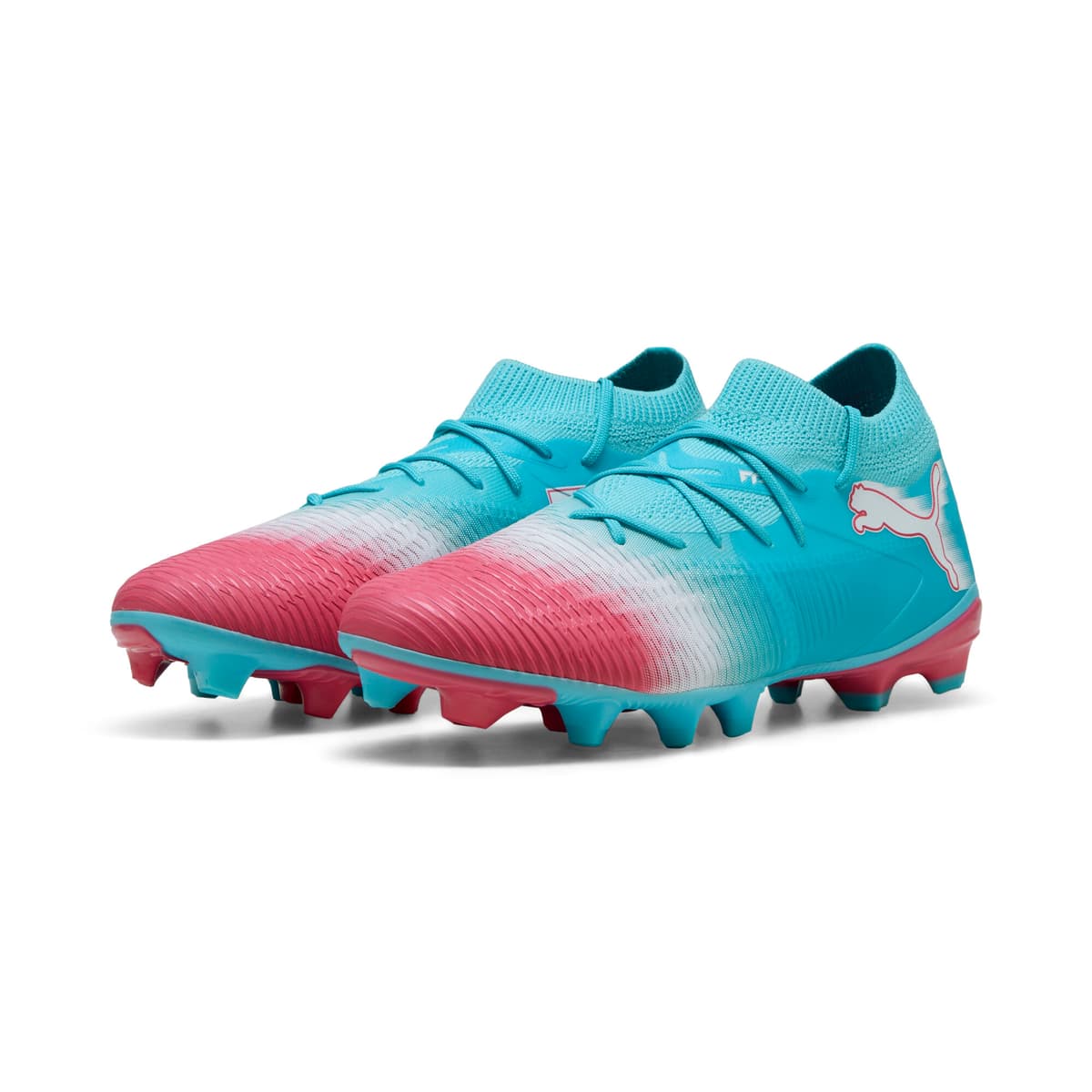 PUMA FUTURE 8 MATCH RE-CHARGE FG/AG uniseks voetbalschoenen, Blauw/Roze/Wit, Maat 42,5 thumbnail 6