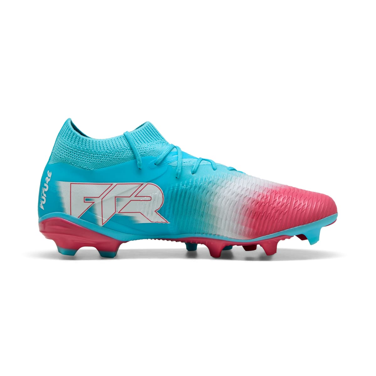 PUMA FUTURE 8 MATCH RE-CHARGE FG/AG uniseks voetbalschoenen, Blauw/Roze/Wit, Maat 42,5 thumbnail 3