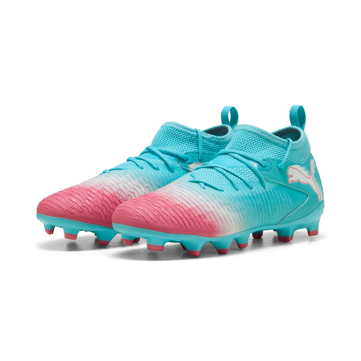 PUMA FUTURE 8 MATCH RE-CHARGE FG/AG voetbalschoenen, Blauw/Roze/Wit, Maat 32,5 thumbnail 6