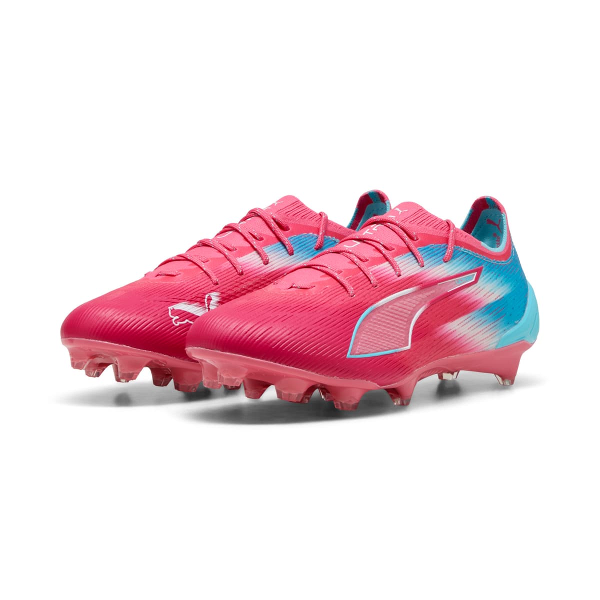 PUMA ULTRA 6 ULTIMATE RE-CHARGE FG uniseks voetbalschoenen, Blauw/Roze, Maat 43 thumbnail 7