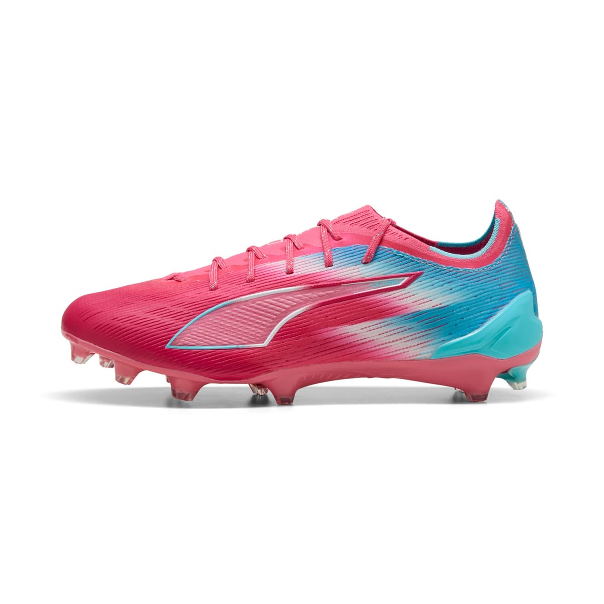 PUMA ULTRA 6 ULTIMATE RE-CHARGE FG uniseks voetbalschoenen, Blauw/Roze, Maat 43