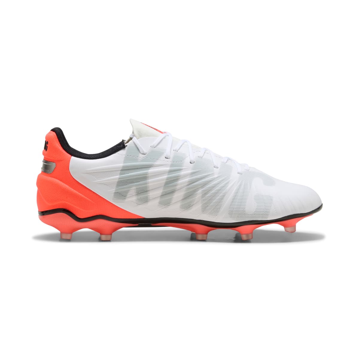 PUMA KING MATCH FG/AG uniseks voetbalschoenen, Rood/Wit/Zilver, Maat 42 thumbnail 3