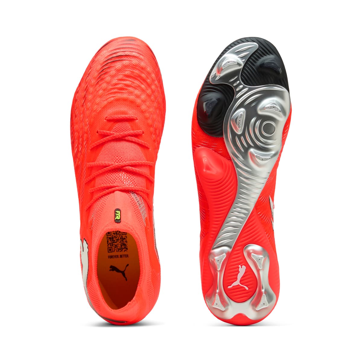 PUMA FUTURE 9 ULTIMATE FG uniseks voetbalschoenen, Zwart/Rood/Wit, Maat 38,5 thumbnail 5