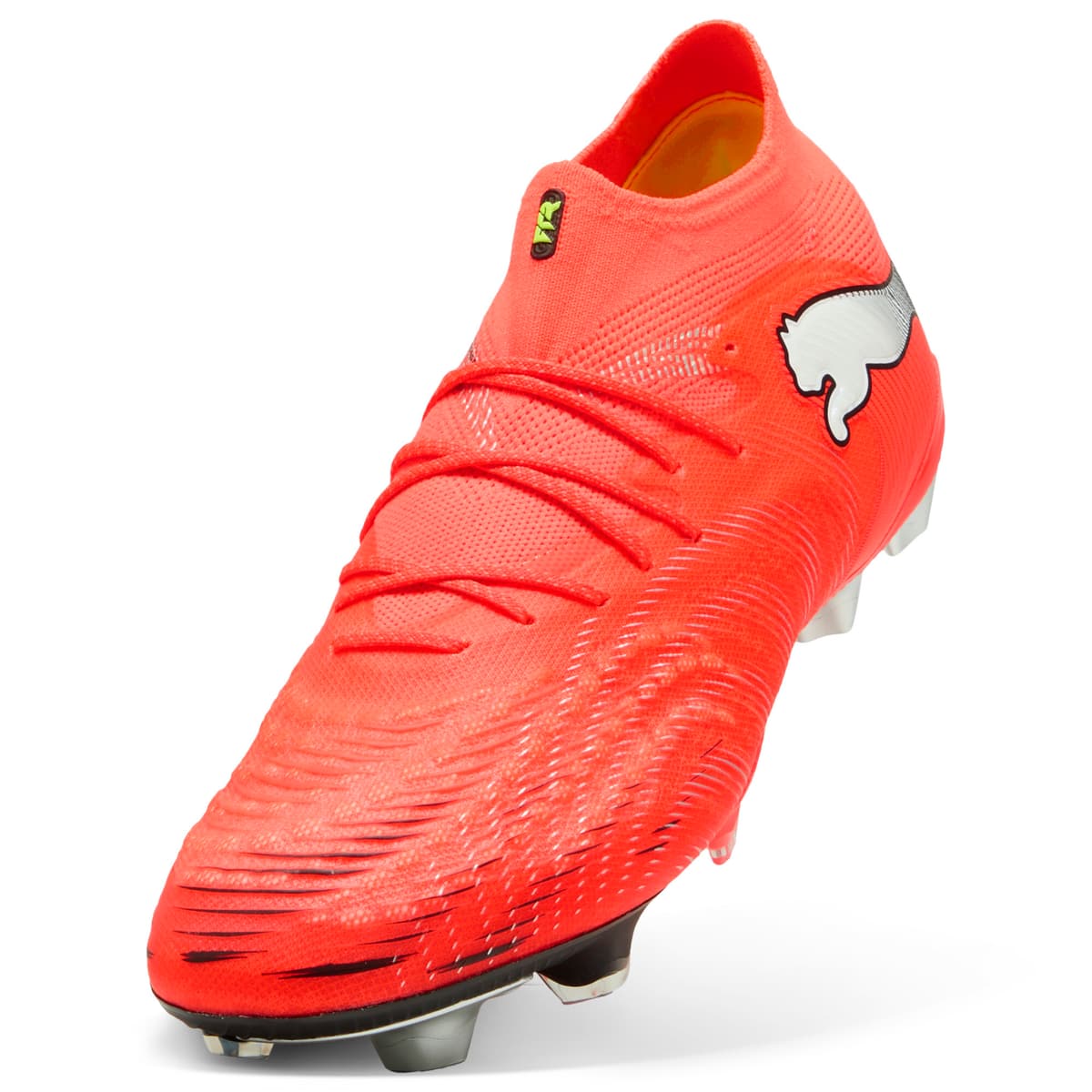 PUMA FUTURE 9 ULTIMATE FG uniseks voetbalschoenen, Zwart/Rood/Wit, Maat 38,5 thumbnail 3