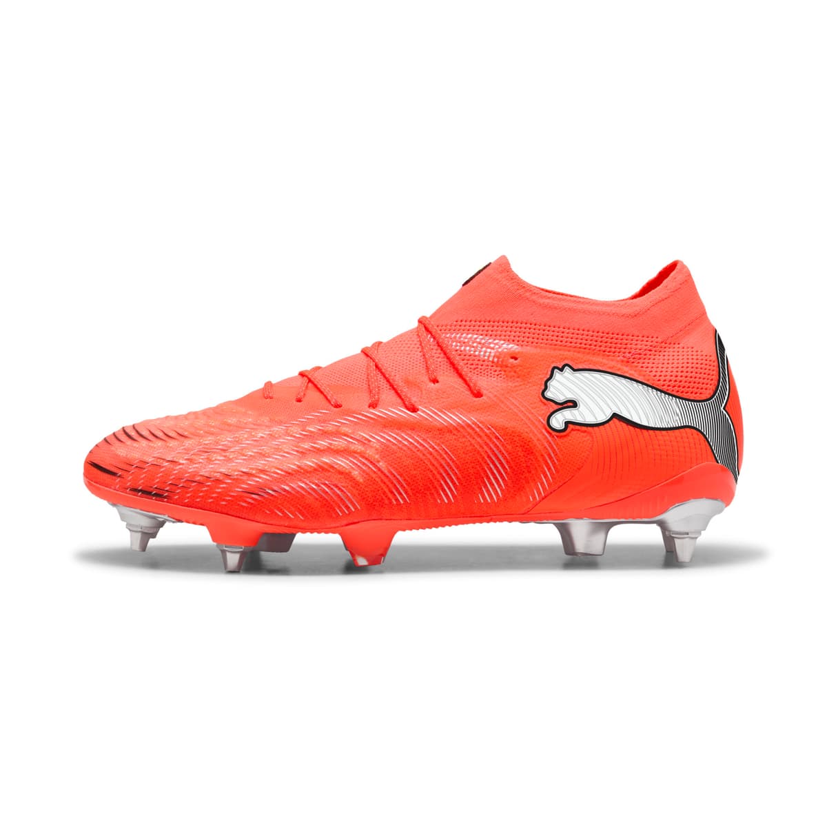 PUMA FUTURE 9 ULTIMATE MxSG uniseks voetbalschoenen, Zwart/Rood/Wit, Maat 44