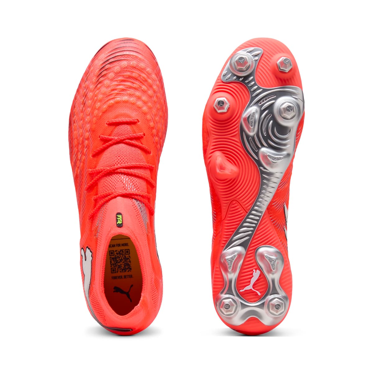 PUMA FUTURE 9 ULTIMATE MxSG uniseks voetbalschoenen, Zwart/Rood/Wit, Maat 44 thumbnail 4