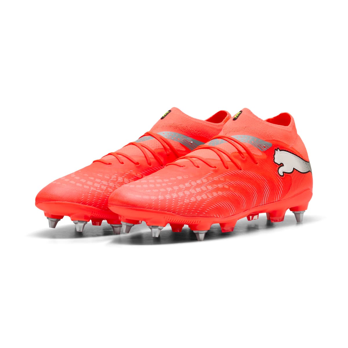 PUMA FUTURE 9 PRO MxSG uniseks voetbalschoenen, Zwart/Rood/Wit, Maat 46 thumbnail 6