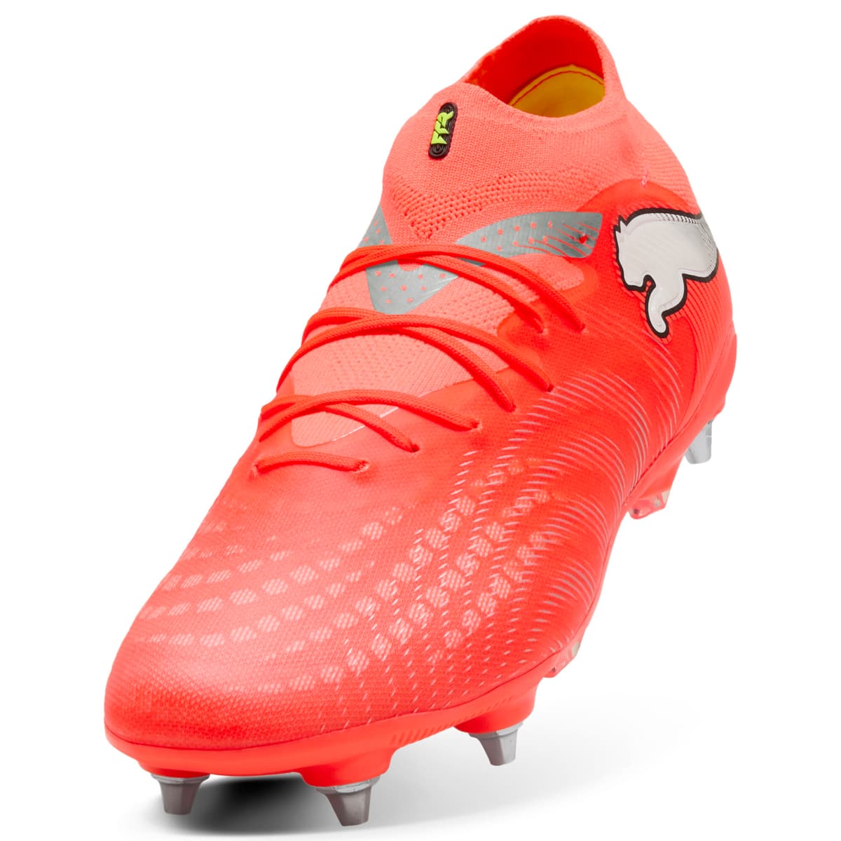 PUMA FUTURE 9 PRO MxSG uniseks voetbalschoenen, Zwart/Rood/Wit, Maat 46 thumbnail 2