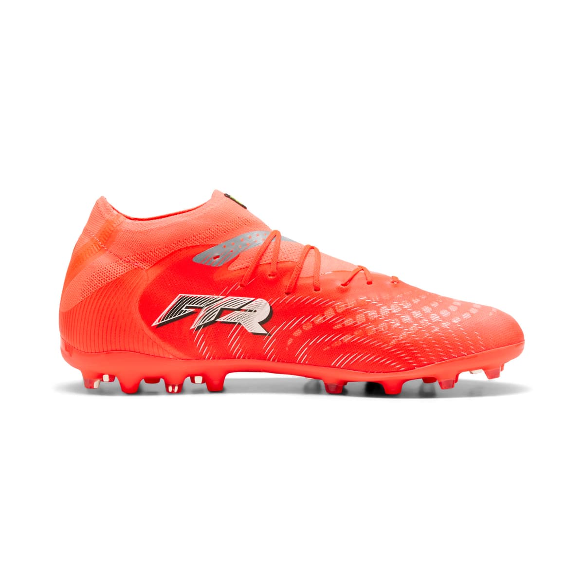 PUMA FUTURE 9 PRO MG uniseks voetbalschoenen, Zwart/Rood/Wit, Maat 44,5 thumbnail 3