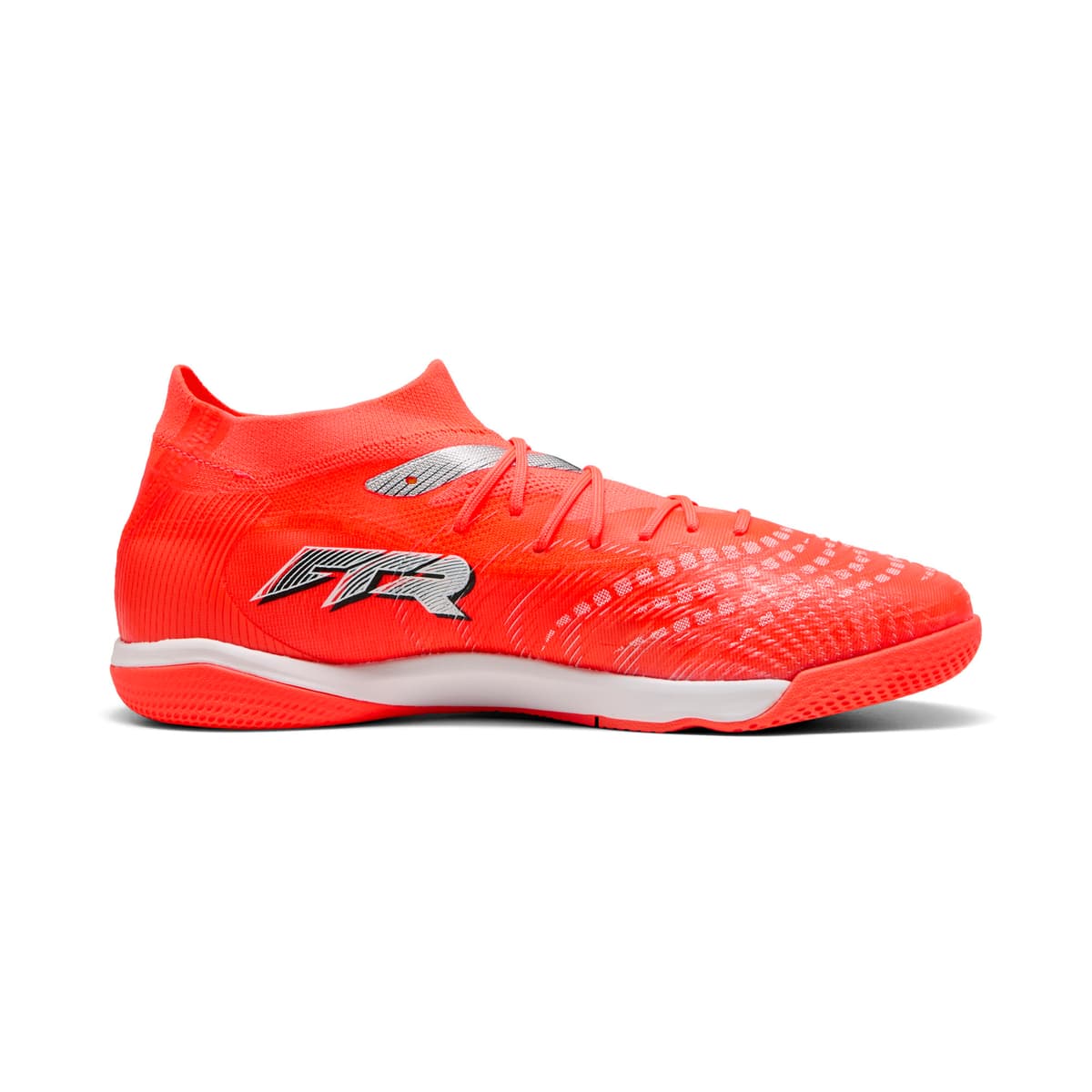 PUMA FUTURE 9 MATCH IT uniseks voetbalschoenen, Zwart/Rood/Wit, Maat 45 thumbnail 3