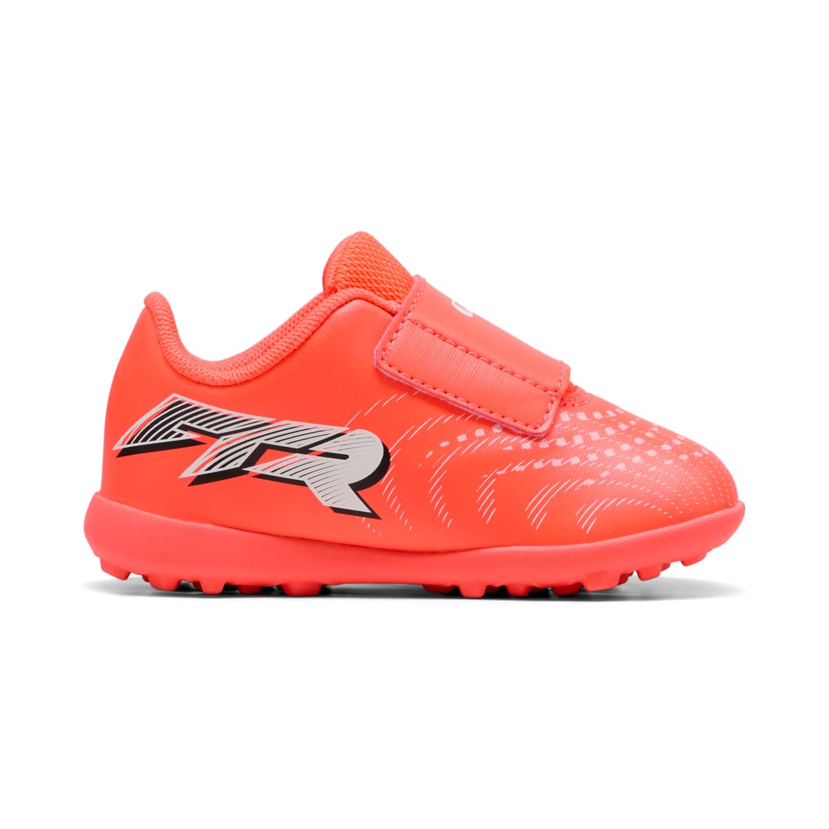 PUMA FUTURE 9 PLAY TT voetbalschoenen, Zwart/Rood/Wit, Maat 26 thumbnail 3