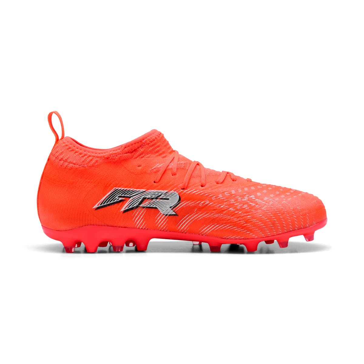 PUMA FUTURE 9 MATCH MG voetbalschoenen, Zwart/Rood/Wit, Maat 33 thumbnail 3
