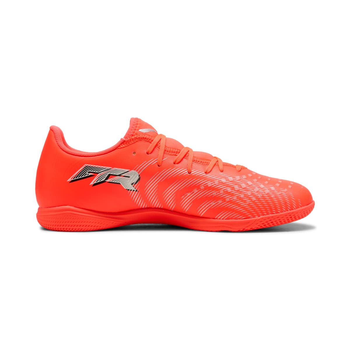 PUMA FUTURE 9 PLAY Indoor uniseks voetbalschoenen, Zwart/Rood/Wit, Maat 37 thumbnail 3