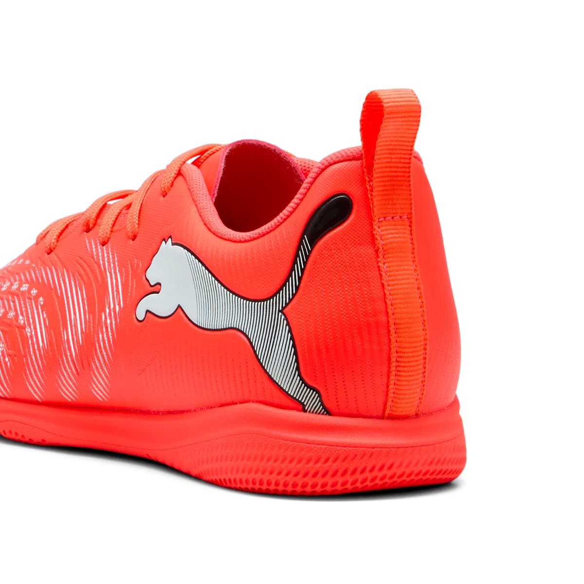PUMA FUTURE 9 PLAY IT Indoor voetbalschoenen, Zwart/Rood/Wit, Maat 36 thumbnail 5