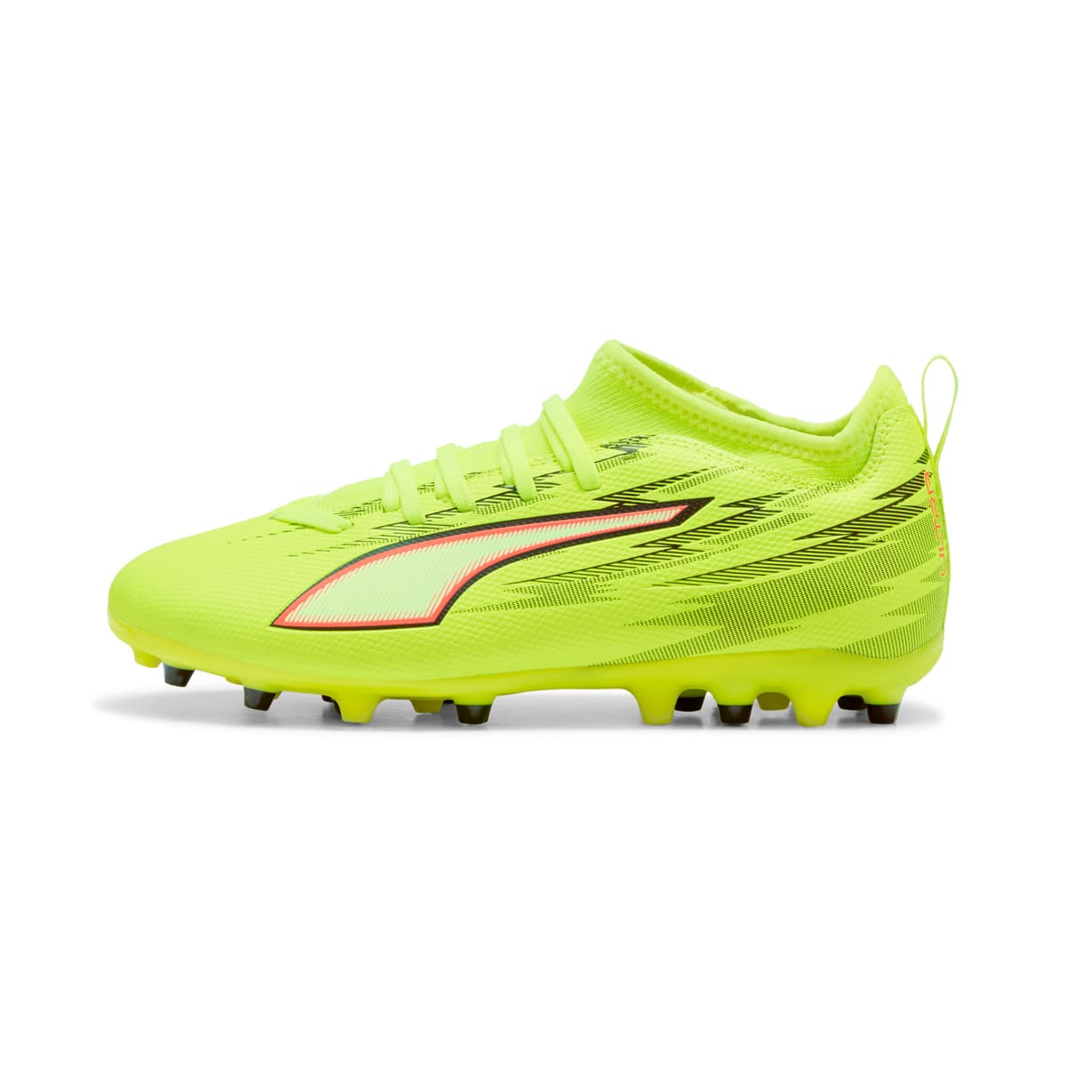 PUMA ULTRA 6 MATCH MG voetbalschoenen, Zwart/Rood/Geel, Maat 36 thumbnail 5
