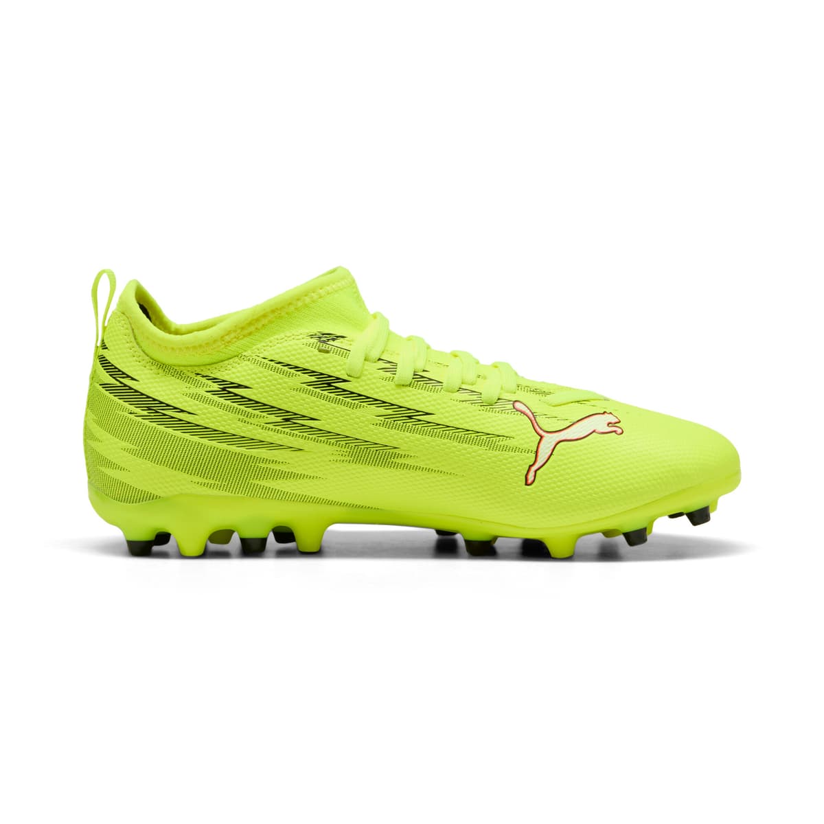 PUMA ULTRA 6 MATCH MG voetbalschoenen, Zwart/Rood/Geel, Maat 36 thumbnail 3