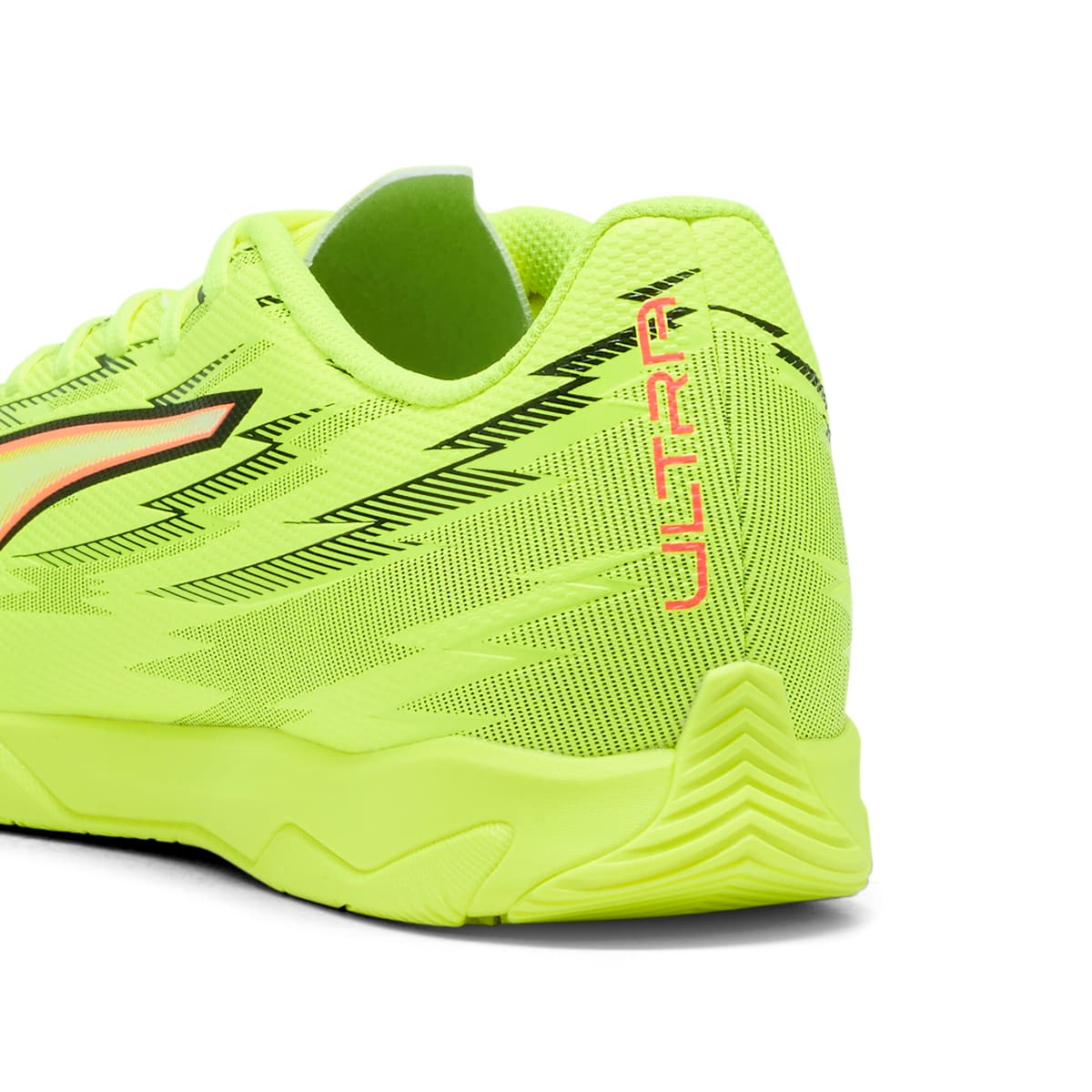 PUMA ULTRA 6 PLAY IT uniseks voetbalschoenen, Zwart/Rood/Geel, Maat 35,5 thumbnail 5