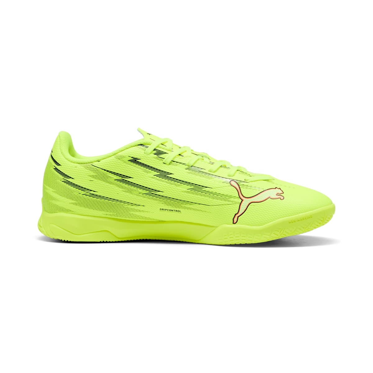 PUMA ULTRA 6 PLAY IT uniseks voetbalschoenen, Zwart/Rood/Geel, Maat 35,5 thumbnail 3