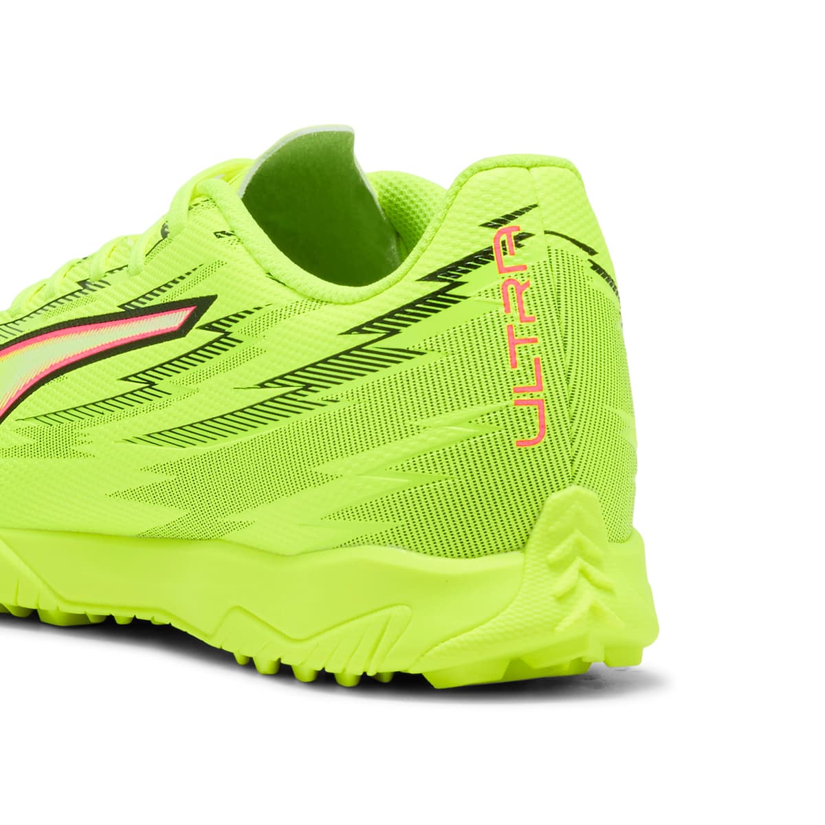 PUMA ULTRA 6 PLAY TT uniseks voetbalschoenen, Zwart/Rood/Geel, Maat 48 thumbnail 5