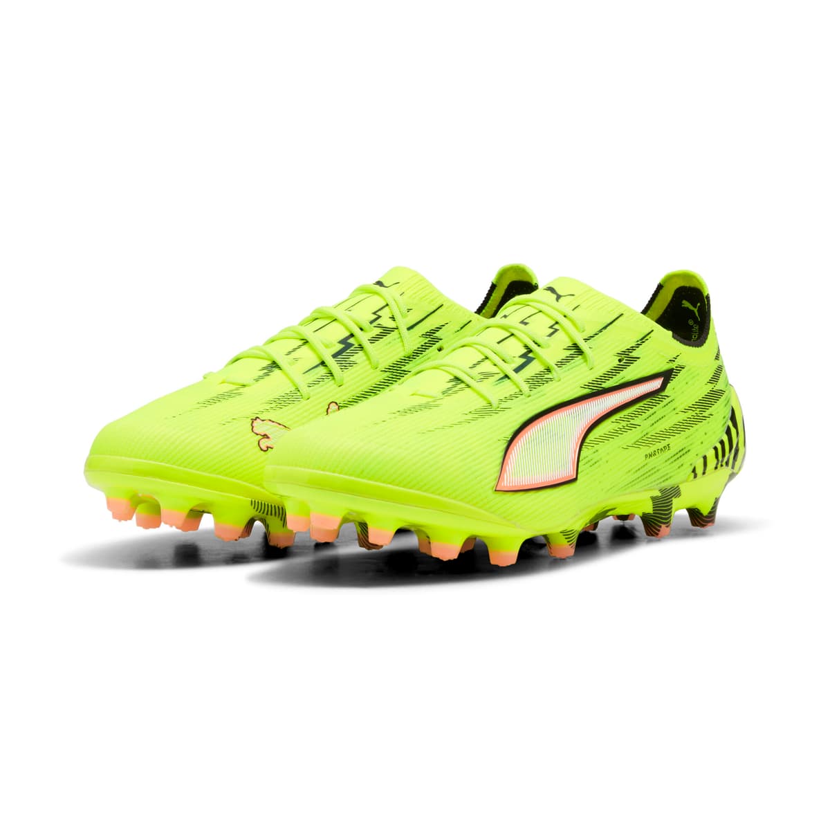 PUMA ULTRA 6 ULTIMATE AG uniseks voetbalschoenen, Zwart/Rood/Geel, Maat 48 thumbnail 6