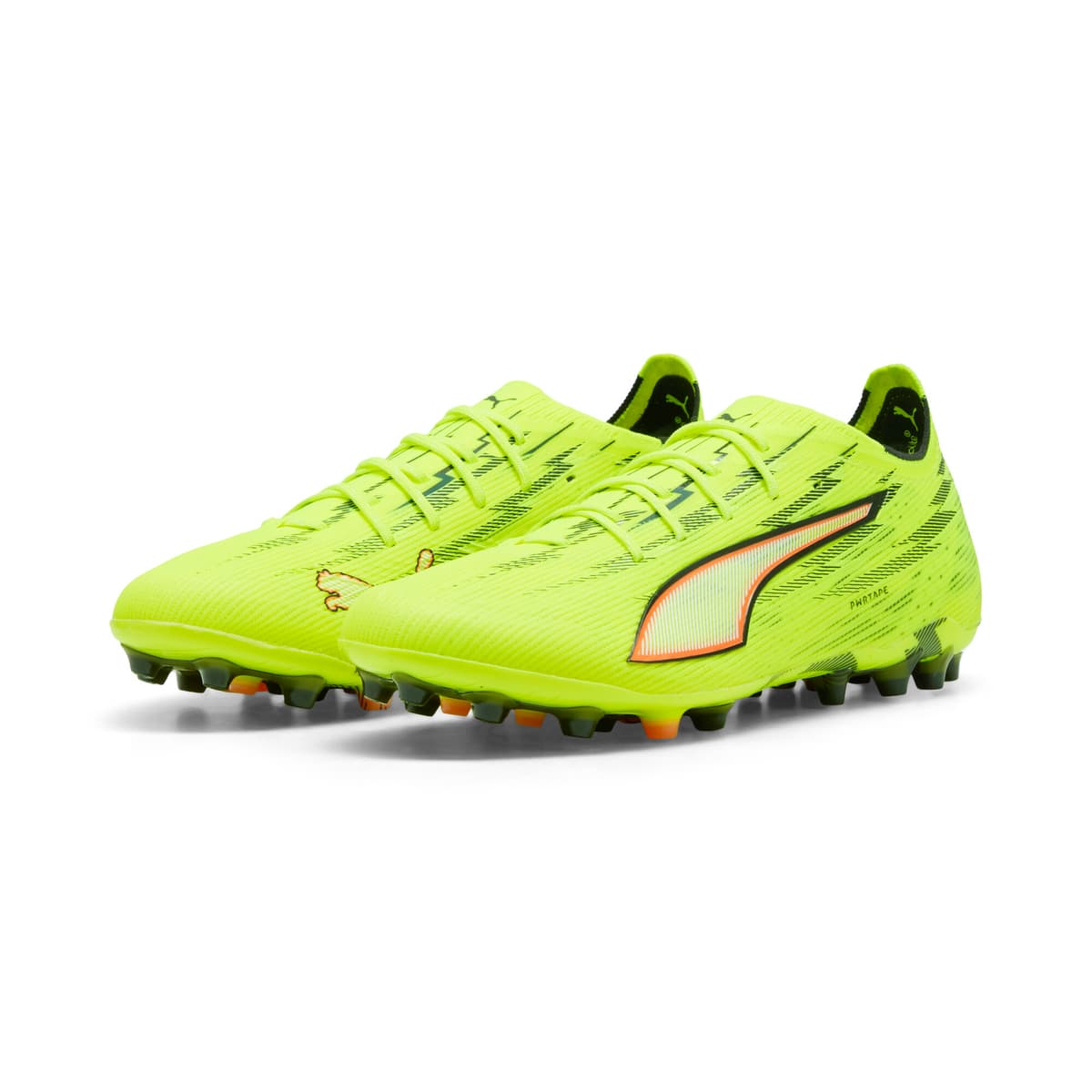 PUMA ULTRA 6 ULTIMATE AG uniseks voetbalschoenen, Zwart/Rood/Geel, Maat 42 thumbnail 6